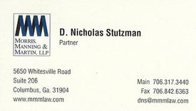 Nicholas Stutzman - Morris, Manning & Martin Attorney