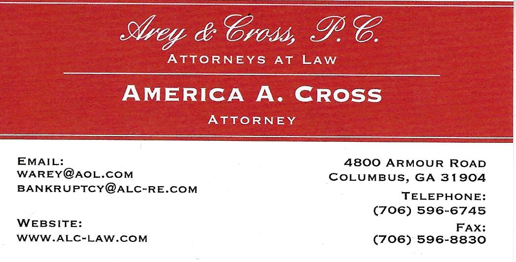 America Cross Attorney 706-596-6745